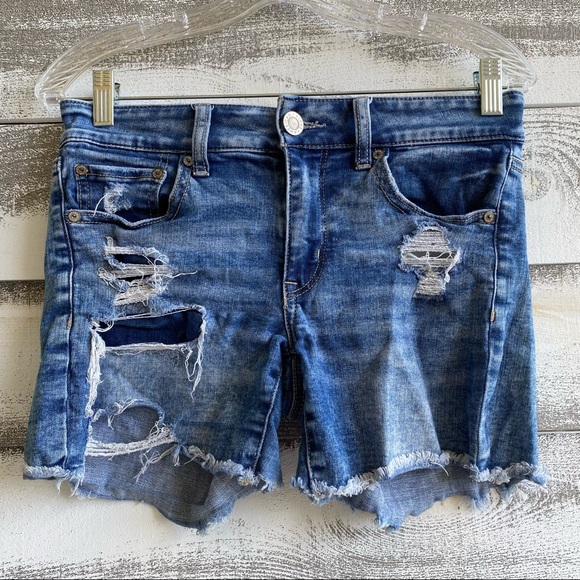 American Eagle Outfitters Pants - American Eagle Outfitters Next Level Stretch 5 Pocket Distressed Shorts